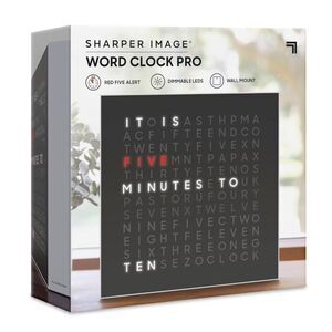 Sharper Image LED Word Clock Pro *BNIB*